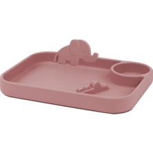 Valor Meleni Baby Silikon 3 Bölmeli Bebek Beslenme Tabağı,silikon Tabak, Silikon Beslenme Aksesuarı - Pem