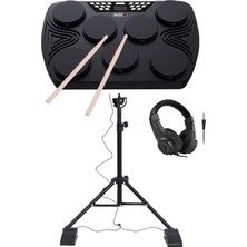 Valor Midex DDX-105ST Profesyonel Standlı Dijital Davul Şarjlı Elektronik Bateri Bluetooth (Davul Stand K