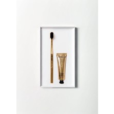 Valor Aurezzi Travel Mini Gold Menthol Gold Diş Macunu 25ML Gold White Soft Diş Fırças Ikili Travel Set