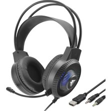 Uslucan Alışveriş G881 Gaming Kulaklık USB / 2 x 3.5 mm - Siyah