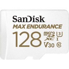 Alka Sandisk Max Endurance Microsdxc 128GB + Sd Adapter - For Home Security Cameras &amp; Dashcams