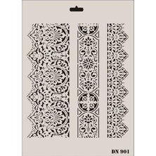 Alka Rich Dantel Seri DN-901 Stencil 35X25 cm