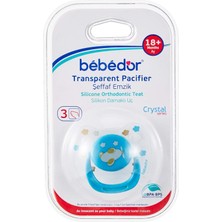 Valor Bebedor 173 Crystal Series Damaklı Yalancı Emzik No:3, , Pembe, 18 Ay ve Üzeri