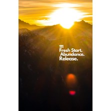 Valor Angel Number 111: Journal Fresh Start Abundance Release 6x9 Inches: 120 Blank Pages