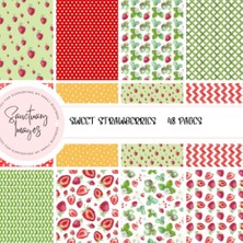 Valor Independently Published Sweet Strawberries Scrapbooking Paper Pack: Decorative Craft Paper Pad Supp