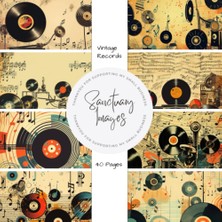 Valor Vintage Records Scrapbooking Paper: Decorative Craft Paper Pad Supplies, Junk Journaling, Scrapbook