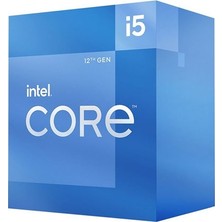 Alka Intel Core I5 12400F 6 Core 2.50 Ghz 18MB 1700P 65W Box (Kutulu) (Fanlı) (12.nesil) (Novga)