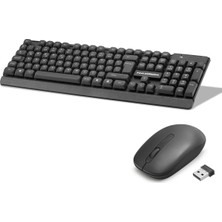 Uslucan Alışveriş Kablosuz Klavye ve Mouse Seti - Siyah HD843