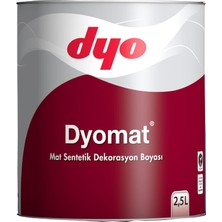 Alka Dyomat Mat Dekorasyon Boyası 2,5 Litre Siyah