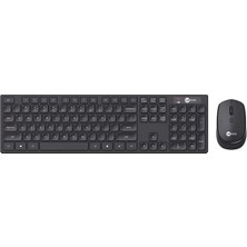 Alka Lenovo Lecoo KM2001 Kablosuz Q Klavye - Mouse Set