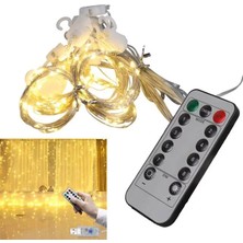 Alka Winnboss Ekl-11 300 Günışığı Ledli Peri Motifli 3x3 Perde Dekoratif Aydınlatma 8 Modlu USB 5VDC Kumandalı