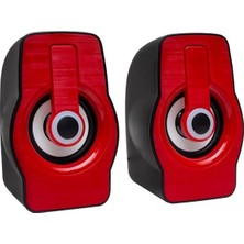 Alka Magicvoice MV-4941 USB Hoparlör Rgb Işıklı Siyah/mavi-Siyah/kırmızı (2*3 Watt - 4 Ohm)