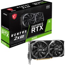 Alka Msı Geforce RTX3050 Ventus 2x Xs 8g Oc 8gb Gddr6 128BIT 1xhdmı 1xdp 1xdvı Ekran Kartı