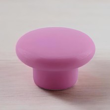 Valor Bohem Pembe Mantar Kulp Düğme 1 Adet Çekmece Mutfak Mobilya Dolabı Dolap Kulpu Kulbu Plastik Kulp
