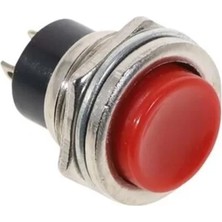 Alka IC-180 Yuvarlak 16MM Kırmızı Metal Buton DS-212
