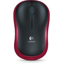 Alka Logıtech 910-002237, M185 Kırmızı, USB Nano 2,4g Kablosuz, 1000DPI, Optik, 3 Tuşlu, 12AY Pil Ömrü, Mouse