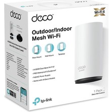 Alka Tp-Lınk Deco X50-OUTDOOR AX3000 Mesh Ev Wı-Fı 6 Sistemi (Tekli)