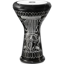Valor Profi Solo Darbuka El Gravürü 3029-S Siyah 44,5 Cm.