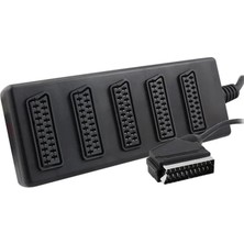 Alka Elektromer 5'li Scart Dağıtıcı (1 Erkek - 5 Dişi Scart)