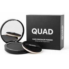 Valor Quad Unisex Saç ve Sakal Kapatıcı Dolgunlaştırıcı Pudra, Siyah, 10GR, Doğal Görünüm, Anında Hacim