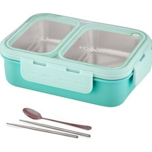 Valor Vagonlife Lunch Box 700 ml Tek Kat Iki Bölmeli Metal Kaşıklı Yeni Nesil Sefer TASI-FFLBOX7096