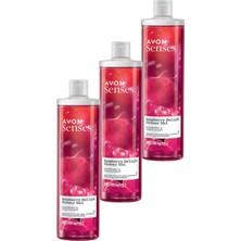 Valor Avon Senses Rapsberry Delight Frambuaz ve Frenk Üzümü Kokulu Duş Jeli 500 Ml. Üçlü Set
