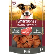 Valor Smartbones Beef Mini Küçük Boy Sığır Etli Kemik 8'li, 128 gr Köpek Ödülü