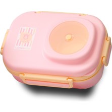 Valor Uzspace 600 ml Çorba Kaseli-Çelik Kaşık Çatallı Paslanmaz Çelik Bento Lunch Box Yeni Nesil Sefer Ta