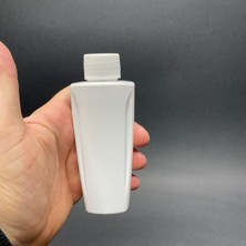 Valor 100 cc Beyaz Sert Pet Şişe - Beyaz Kapaklı- 100ML Kozmetik Pet Şişe - x 10 Adet