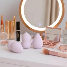 Valor Miniso Lisanslı Saklama Kutulu Makyaj Süngeri Seti 4'lü Yumuşak Dokulu Fondöten Süngeri, 2022328010