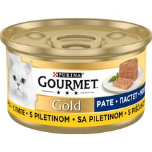 Valor Gourmet Gold Kıyılmış Tavuklu Yaş Kedi Maması, Yetişkin, 85 G Tekli Paket