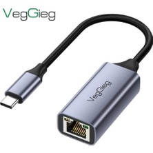 Valor Veggieg Type-C 1000MBPS Gigabit Ethernet Adaptörü Pc, Mac, Konsol, Tv Box Uyumlu