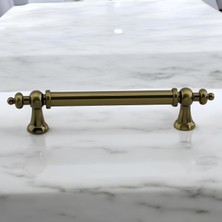 Valor Osmanlı Metal Antik Sarı Kulp 128 mm 12.8 cm Mobilya Çekmece Mutfak Dolabı Dolap Kapak Kulb Kulpu