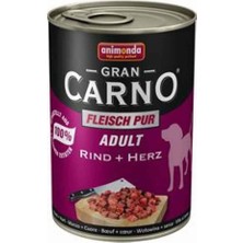 Valor Animonda Gran Carno Sığır Eti ve Yürekli Köpek Konservesi 400 gr