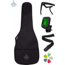 Yankı Klasik Gitar Aksesuar Seti 5li (Gitar Kılıfı, Capo, Akort Cihazı, Gitar Askısı, Pena) Klasik Gitar Uyumlu