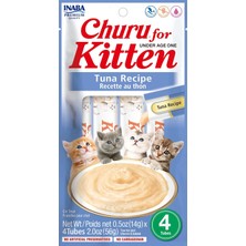 Valor Inaba Yavru Kedi Churu, Tahılsız Kremalı, Püre Yalanabilir Kedi Dha, Epa, E Vitamini ve Taurin ile