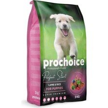 Valor Prochoice Perfect Start, Yavru Köpekler Için, Hipoalerjenik, Kuzu Etli ve Pirinçli Kuru Mama, 3 kg