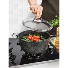 Valor Falez Black Line Granit Derin Tencere 20 cm NOCOLOR-89FC8BD9 20 cm