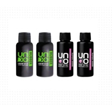 Valor Fontenay Profesyonel Uno Rubber Base Coat X2 & Uno Super Shine Top Coat 50ML X2 4'lü Set Şeffaf