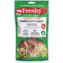 Valor Freshy Rabbit Ear Whit Duck Ördek Eti Kaplı Tavşan Kulağı 100 gr 8'li