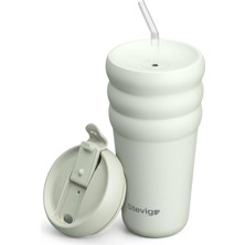 Valor 3 Bubble Two-Cap Straw Tumbler Çelik Termos 600 Mililitre Lightest Sky ST-247