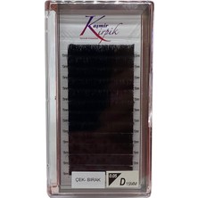 Valor Çek- Birak D Kıvrım 0.05 mm 15 Numara Tek Boy Kirpik
