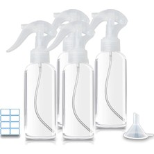 Valor Küçük Sprey Şişeleri, Saç Spreyi Şişesi 3.5 OZ/100 ml Şeffaf Plastik Ince Sis Seyahat Boyu Mini Boş