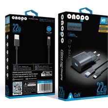 Valor Onopo 22W Hızlı Şarj Aleti Seti | Type-C USB Kablo Dahil | 1m Esnek Kablo | Android Uyumlu | Ithala