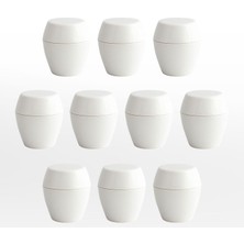 Valor Merkür 10LU Düğme Kulp Beyaz Renk Mobilya Mutfak Dolap Dolabı Çekmece Kulpu Plastik Tek Vidalı Set
