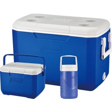 Valor Coleman Cooler Box Combo 3'lü Set, Poly-Lite 48QT + Performance Serisi 6 Kişilik Cooler, 0,5 Litre