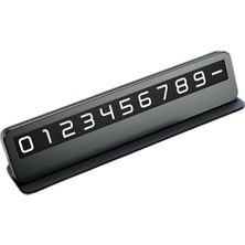 Valor Coofbe Premıum Deri Alaşım Gizlenebilir Araç Park Telefon Numaratörü Geçici Park Telefon Numaratörü