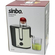 ÖNÇ - PRİME Sinbo Katı Meyve Sıkacağı - Bej Renk - Elektrikli - 450 ml Meyve Suyu Hazneli
