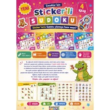 ÖNÇ - PRİME Çocuklar Için Sticker'li Sudoku - 4 Kitap
