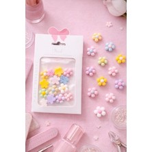 Valor Yoonail Professional Nail Ornament Charm, Papatya Temalı Tırnak Süsleme Seti, 10 Parça